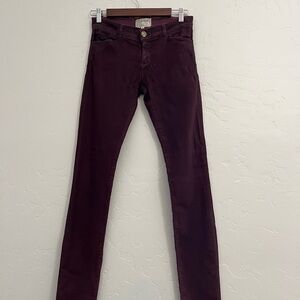 Current/Elliott Women's Jeans in Deep Burgundy